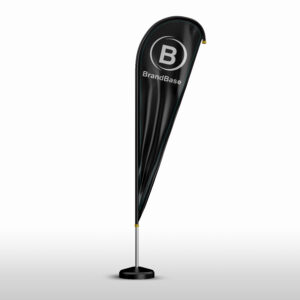 Teardrop Flag 2m (Double sided print)